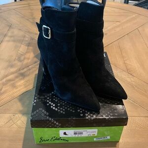 Sam Edelman Black suede ankle boots